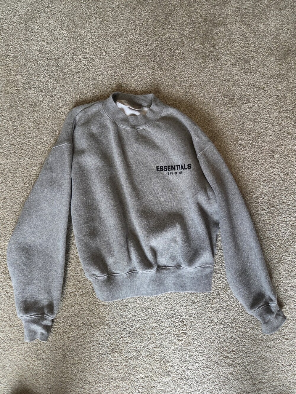 Essentials Kids Gray Crewneck Sweatshirt And Matching Pants